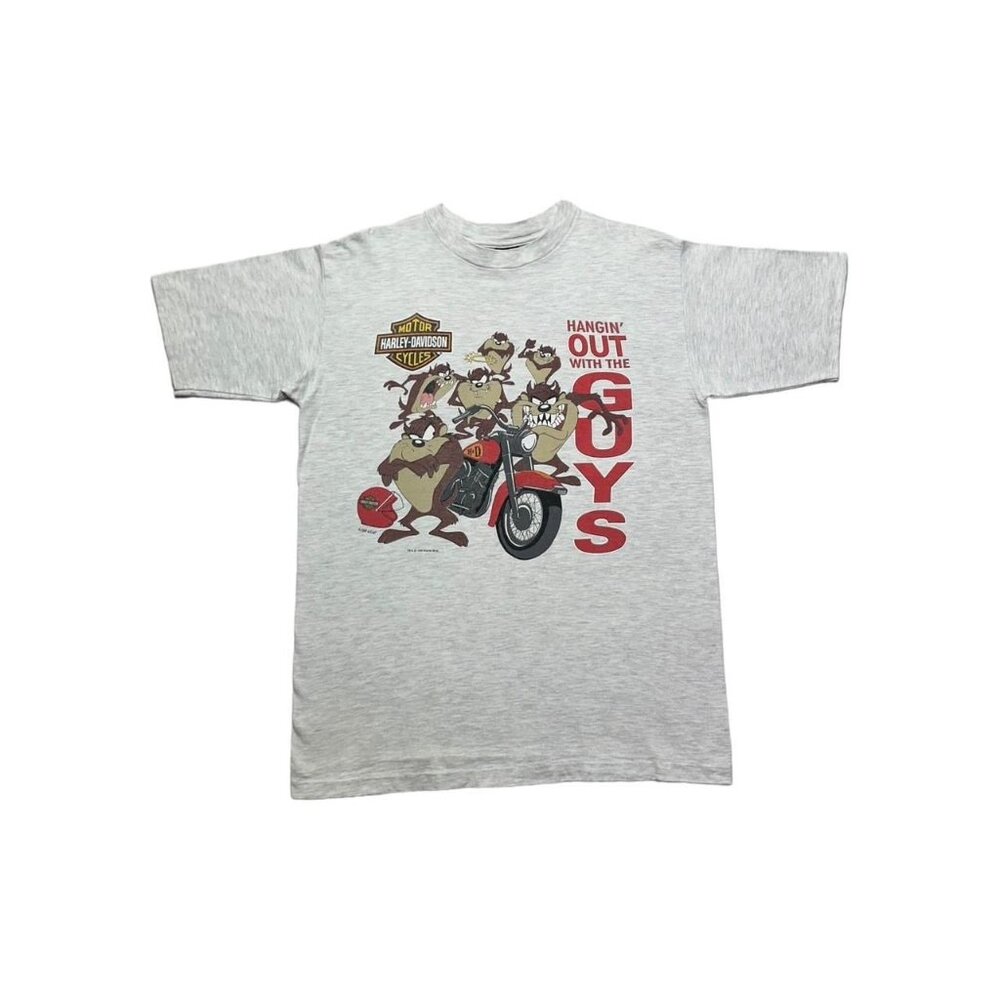 Vintage Taz Harley Davidson Hanging out with the Guys T-Shirt